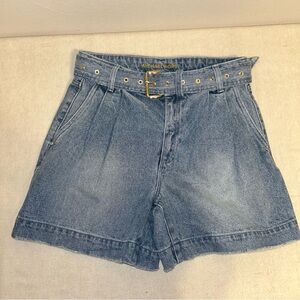 Michael Kors Denim Belted Shorts‎ Size 6